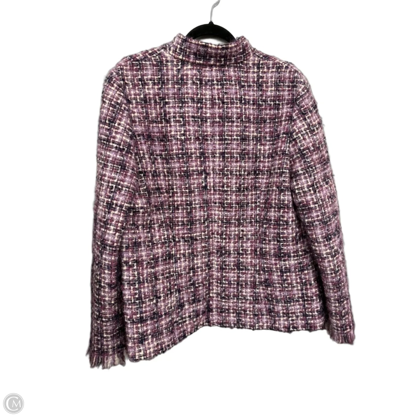 Jacket Other By Talbots In Purple & White, Size: 16