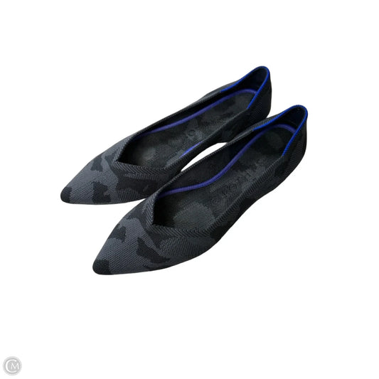 Shoes Flats By Rothys In Black & Grey, Size: 8.5
