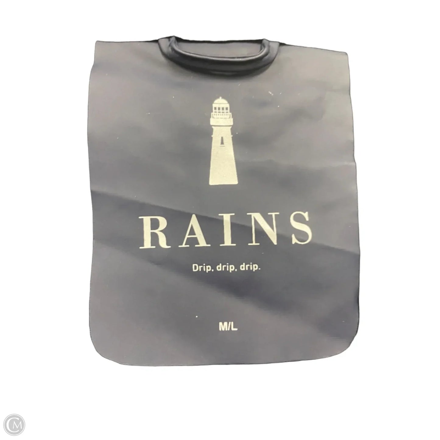 Coat Raincoat By Cmb In Navy, Size: M