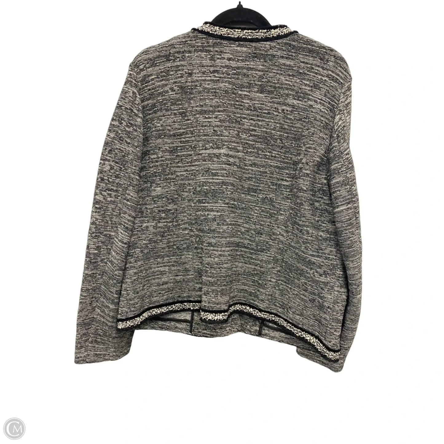 Blazer By Talbots In Black & White, Size: 1x
