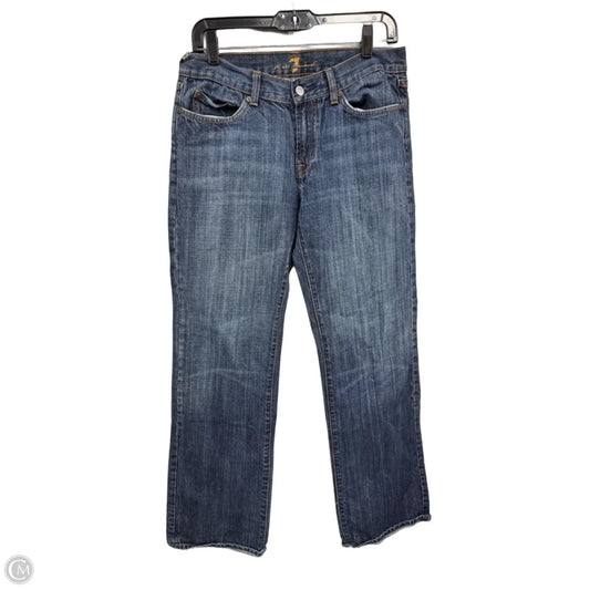 Jeans Straight By 7 For All Mankind In Blue Denim, Size: 12