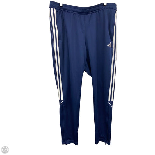 Athletic Pants By Adidas In Blue & White, Size: 1x