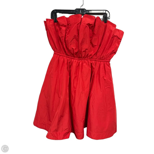 Dress Casual Short By Anthropologie In Red, Size: Xl