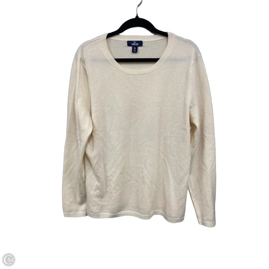 Sweater Cashmere By Lands End In Cream, Size: Xl