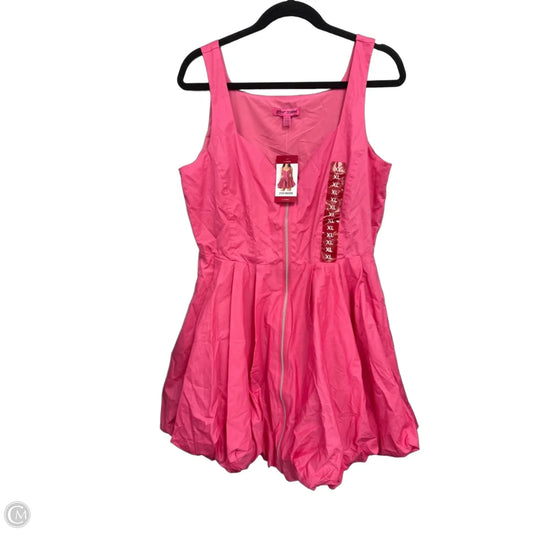 Dress Casual Short By Betsey Johnson In Pink, Size: Xl