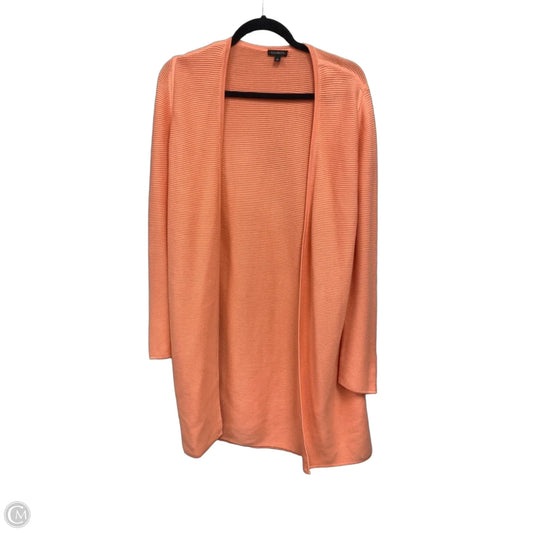 Sweater Cardigan By Talbots In Peach, Size: S