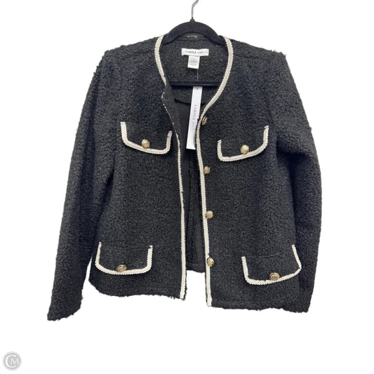 Blazer By Clothes Mentor In Black & White, Size: L