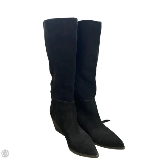 Boots Knee Heels By Marc Fisher In Black, Size: 8.5