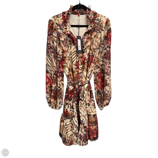 Dress Casual Midi By Cma In Brown & Orange, Size: Xxl