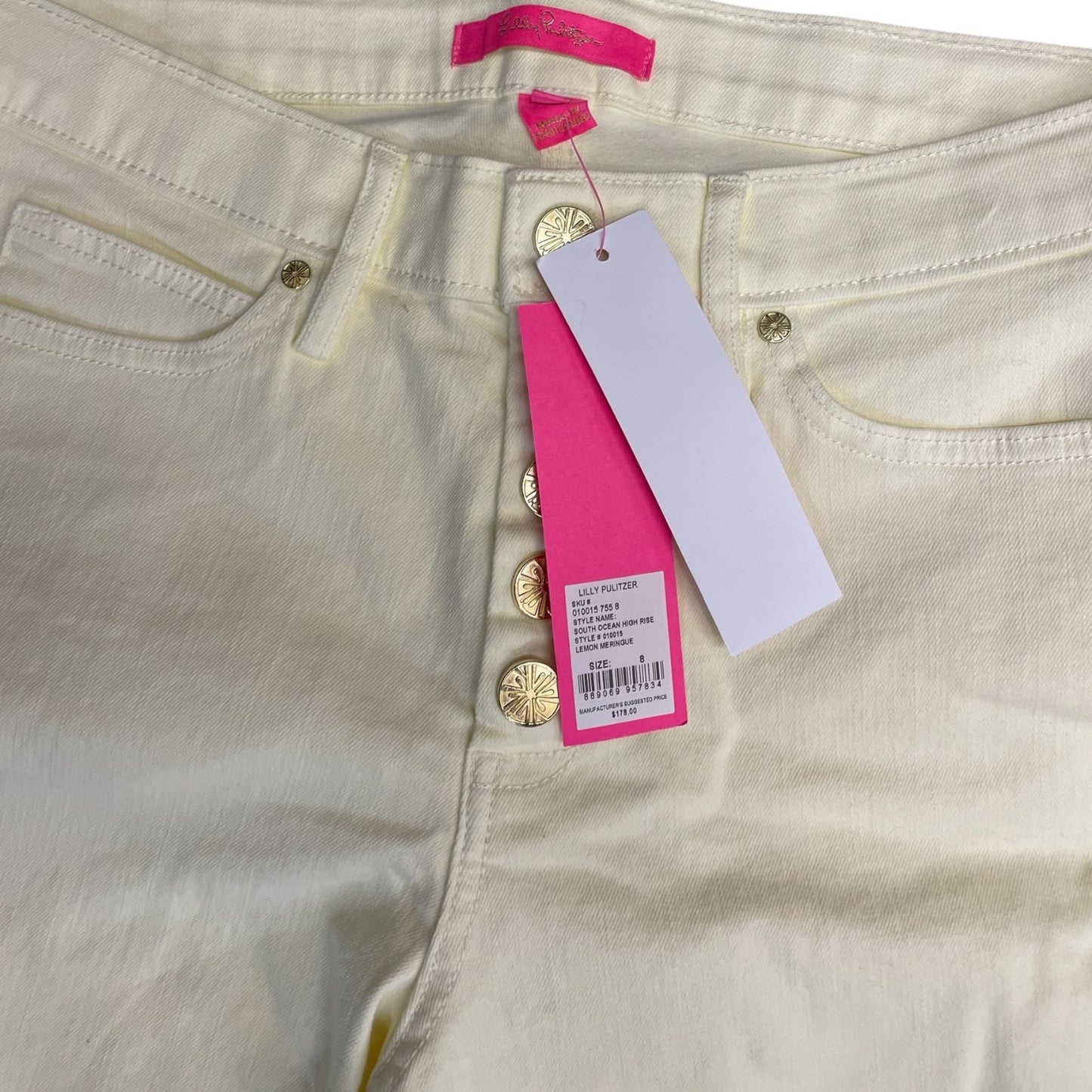 Pants Designer By Lilly Pulitzer In Yellow, Size: 8