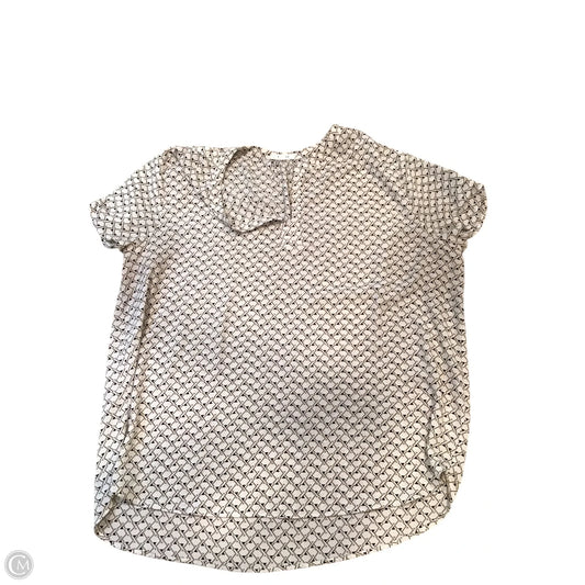 Top Short Sleeve By Pleione In Black & White, Size: Xl