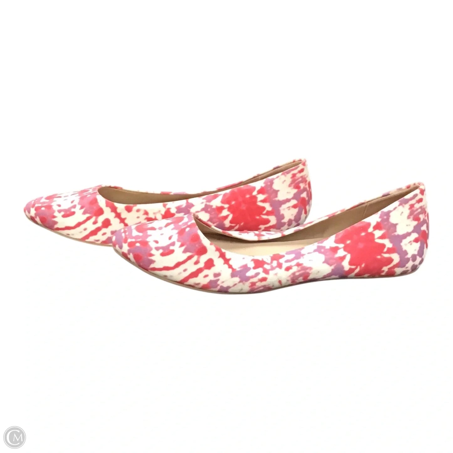 Shoes Flats By Kelly And Katie In Pink & White, Size: 8