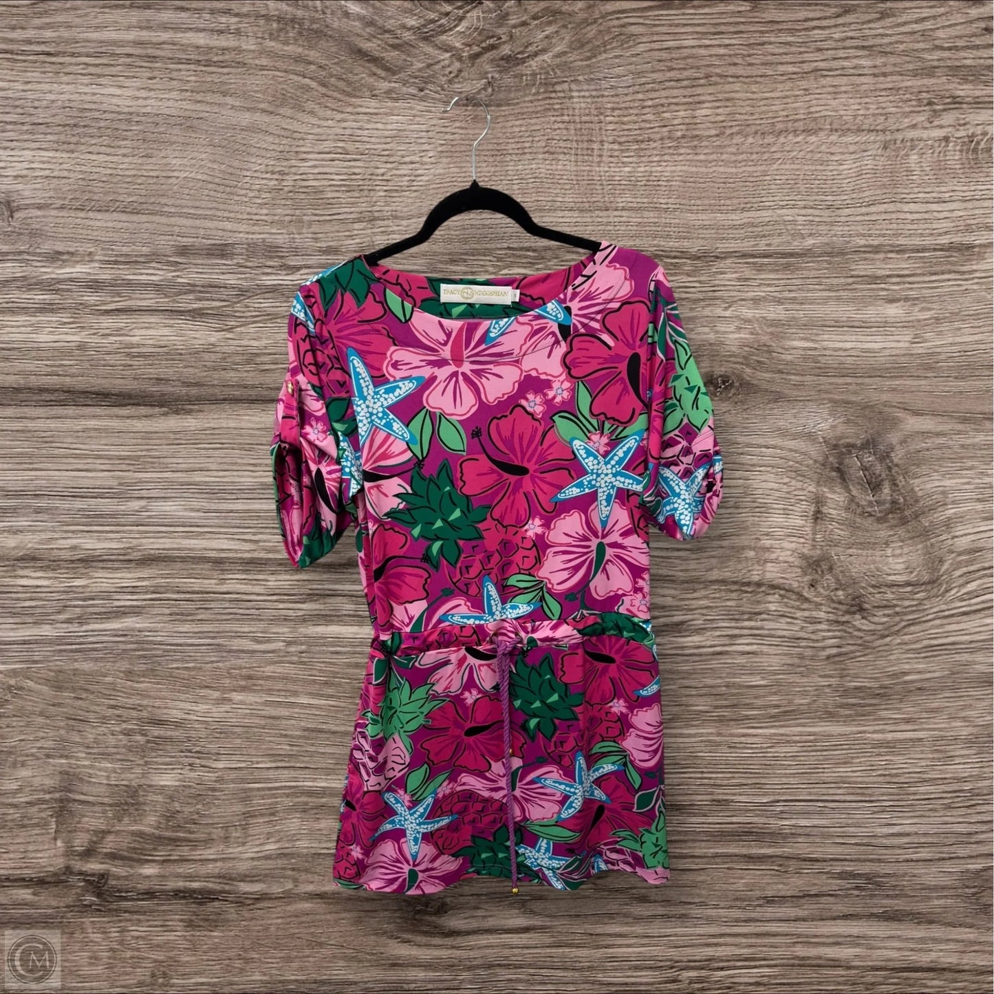 Dress Casual Midi By Tracy Negoshian In Blue & Pink, Size: S