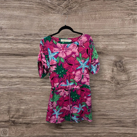 Dress Casual Midi By Tracy Negoshian In Blue & Pink, Size: S