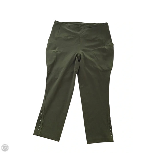 Athletic Leggings Capris By Lululemon In Green, Size: 10