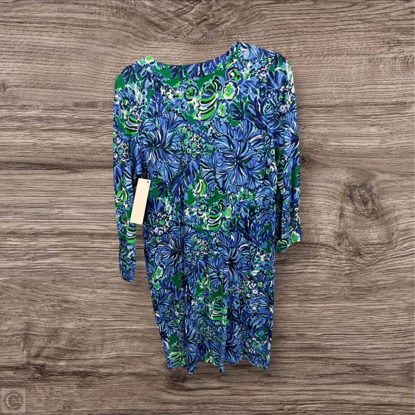 Dress Designer By Lilly Pulitzer In Blue & Green, Size: M