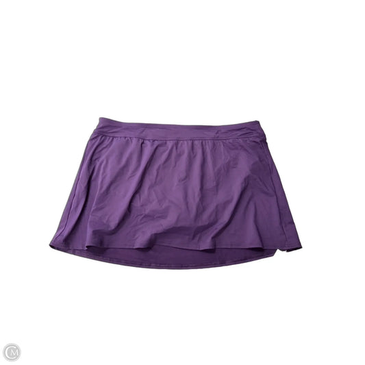 Athletic Skirt By Lands End In Purple, Size: 20