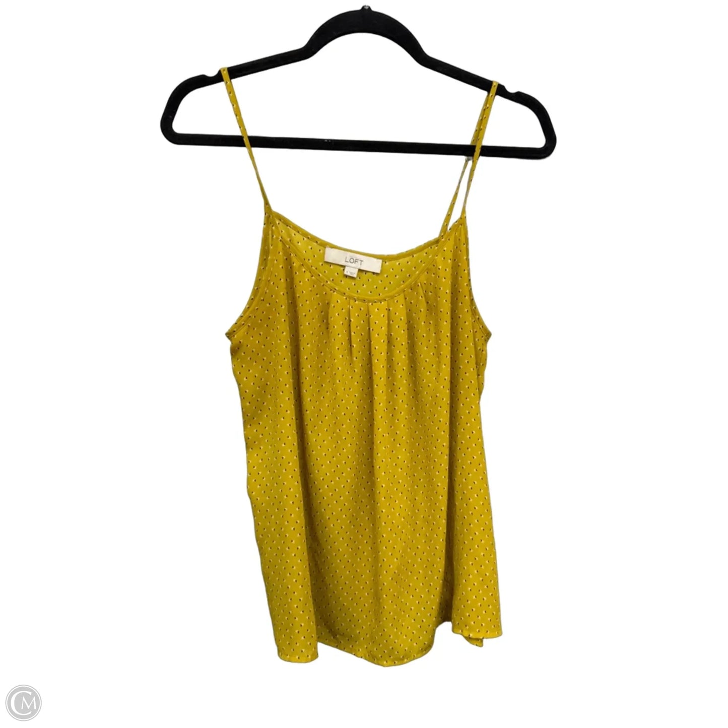Top Sleeveless By Loft In Yellow, Size: S