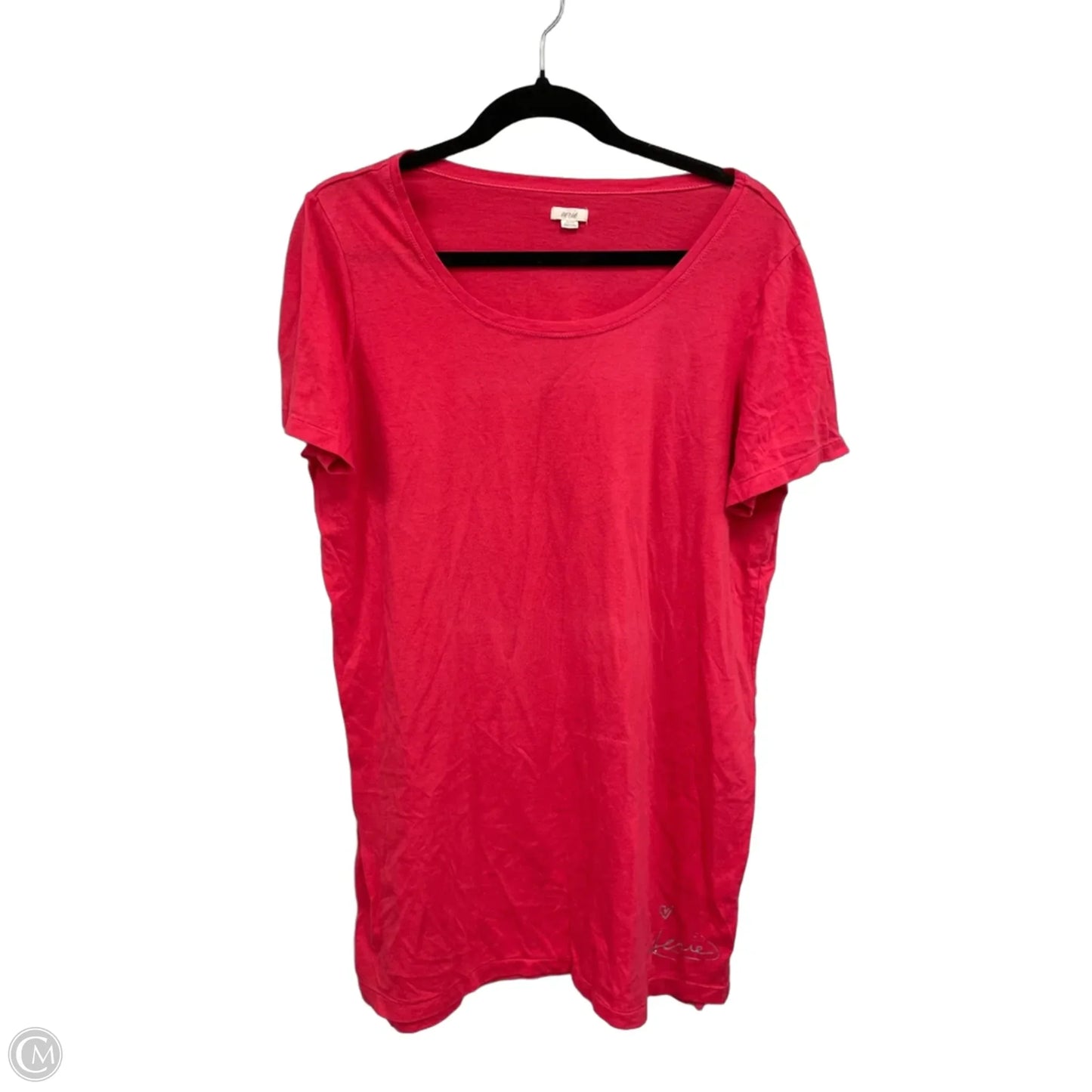 Top Short Sleeve By Aerie In Coral, Size: Xl