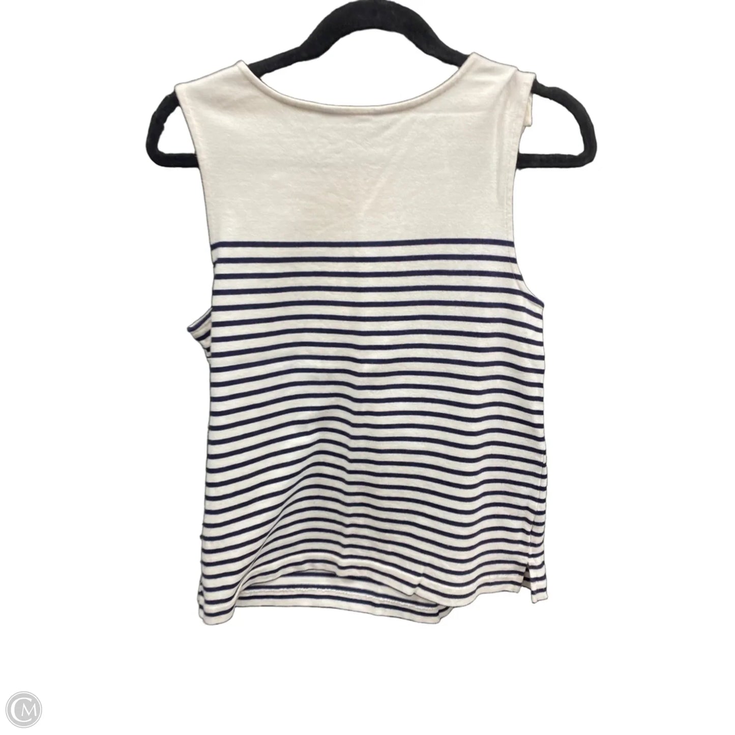 Top Sleeveless By Banana Republic In Striped Pattern, Size: M