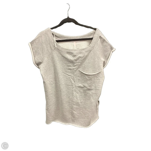 Sweatshirt Crewneck By Free People In Grey, Size: M