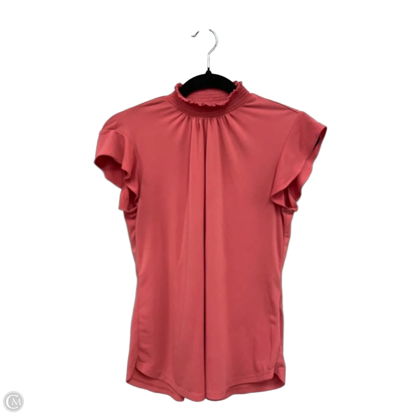 Top Short Sleeve By New York And Co In Orange, Size: Xs