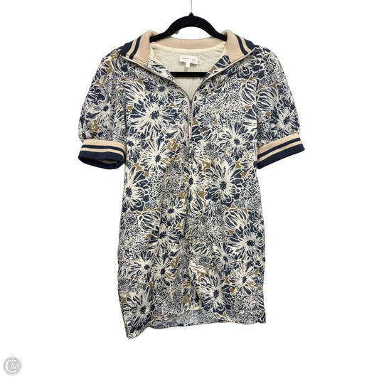 Dress Casual Short By Entro In Blue & Cream, Size: S