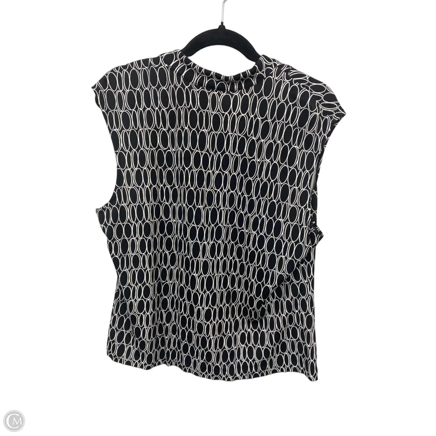 Top Sleeveless By Talbots In Black & White, Size: Xl