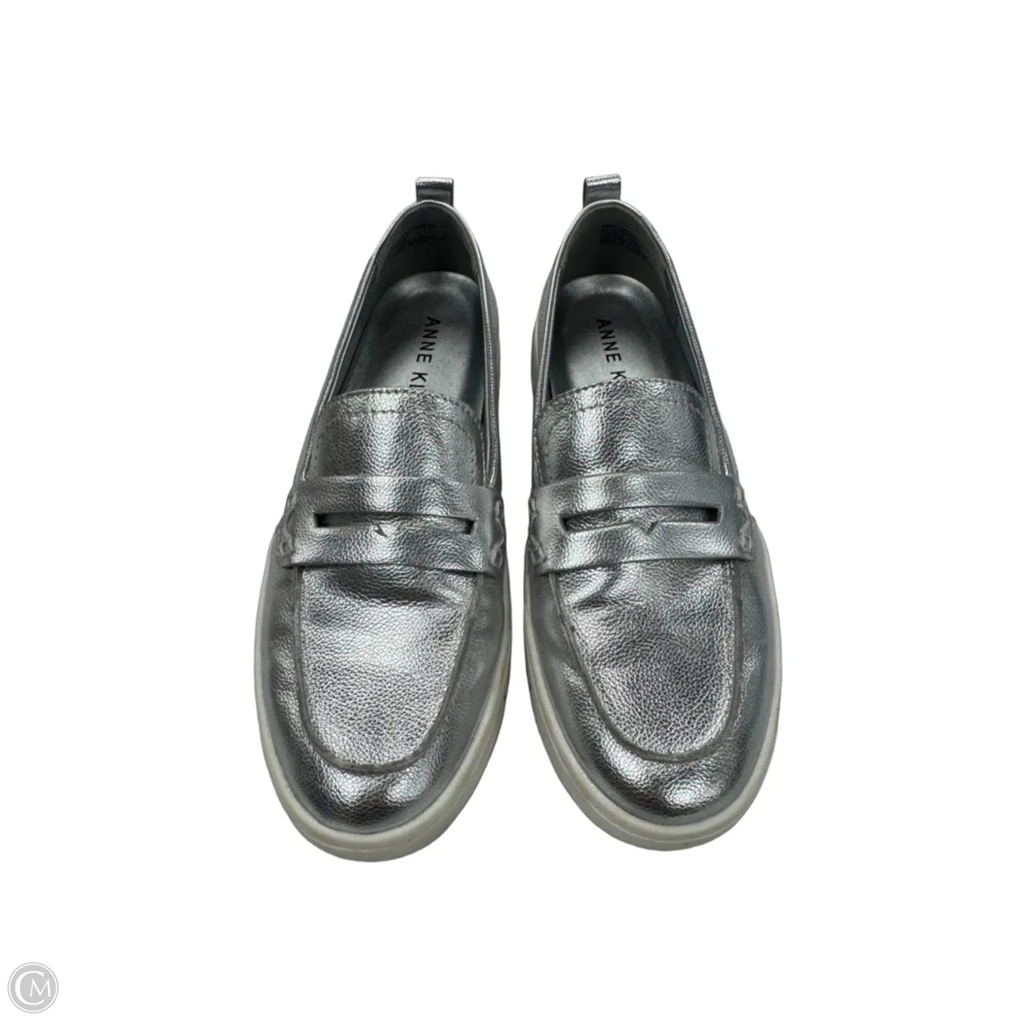 Shoes Flats By Anne Klein In Silver & White, Size: 7