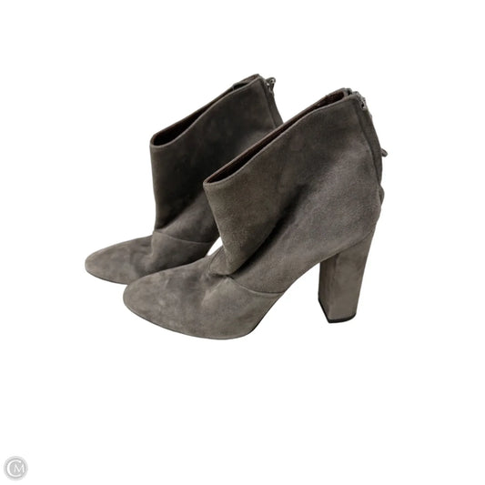 Boots Ankle Heels By J. Crew In Grey, Size: 8