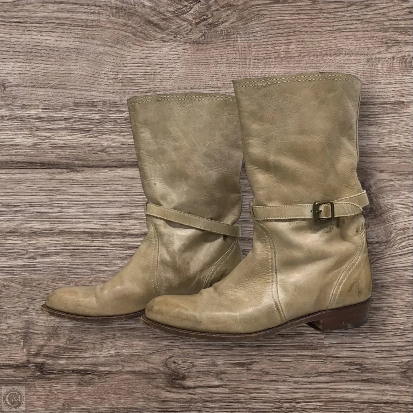 Boots Designer By Frye In Tan, Size: 10