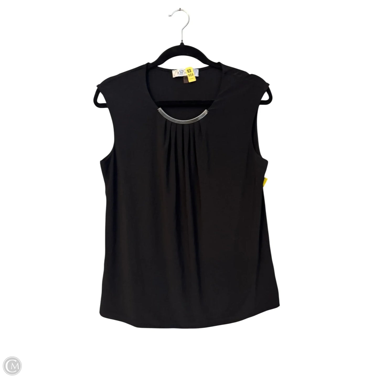 Top Sleeveless By Kasper In Black, Size: M