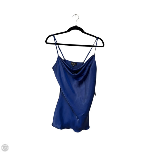 Blouse Sleeveless By Nicole Miller In Blue, Size: M