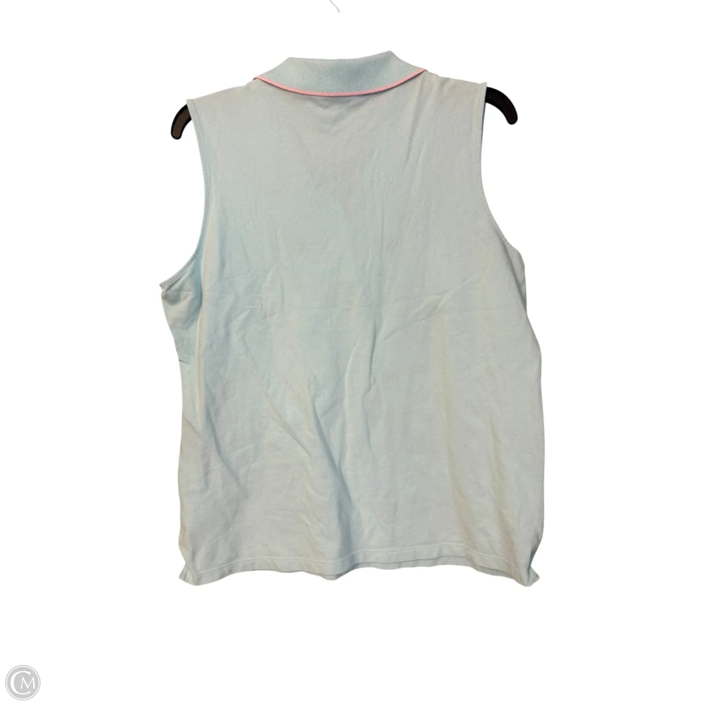 Top Sleeveless By Brooks Brothers In Blue & Pink, Size: L