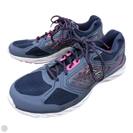 Shoes Athletic By Fila In Blue & Pink, Size: 11