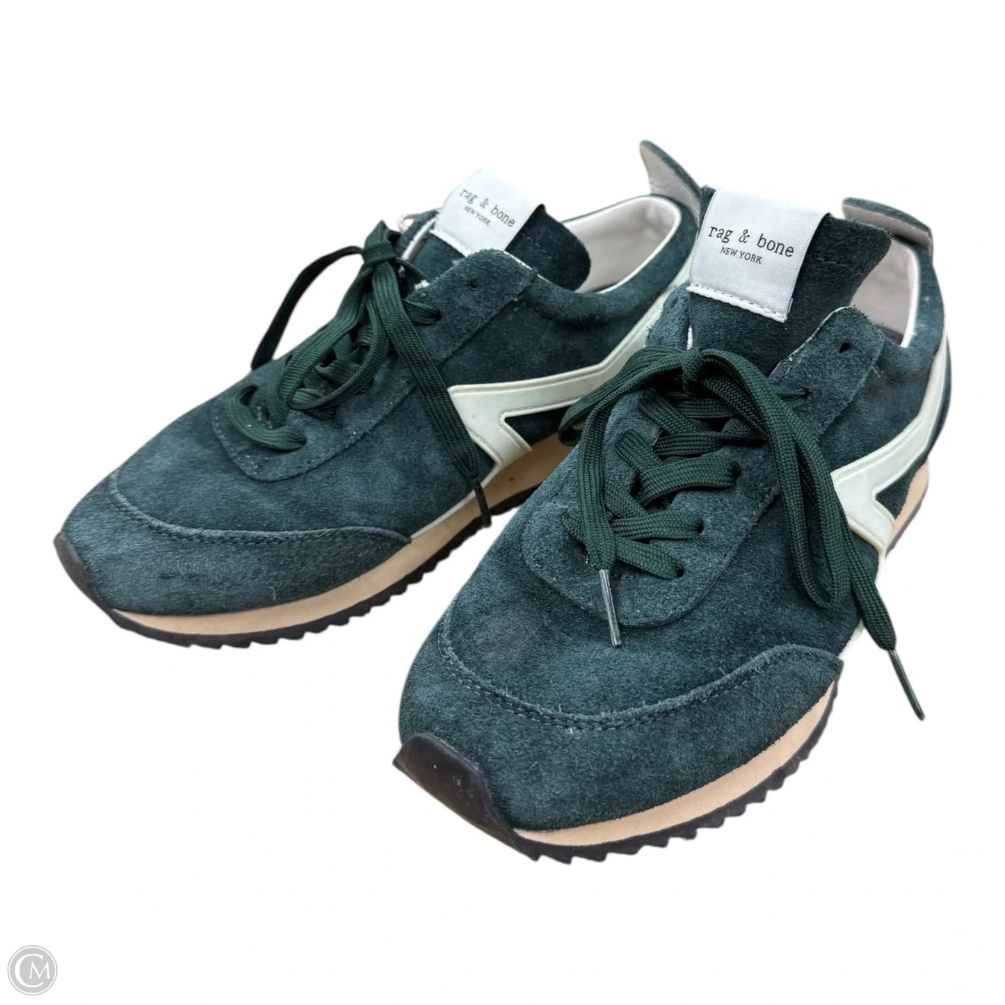 Shoes Sneakers By Rag And Bone In Green & White, Size: 9