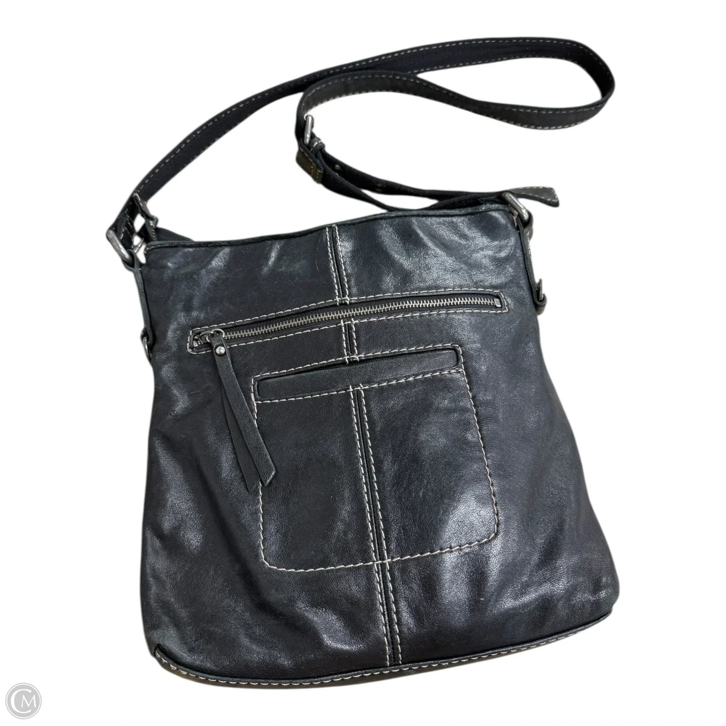 Crossbody Leather By Lucky Brand, Size: Medium
