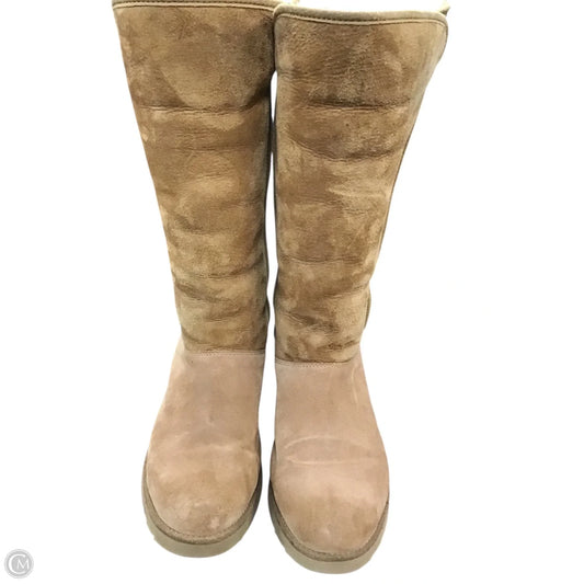 Boots Designer By Ugg In Brown & Tan, Size: 8