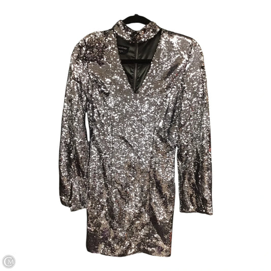Dress Party Short By Bebe In Silver, Size: Xs