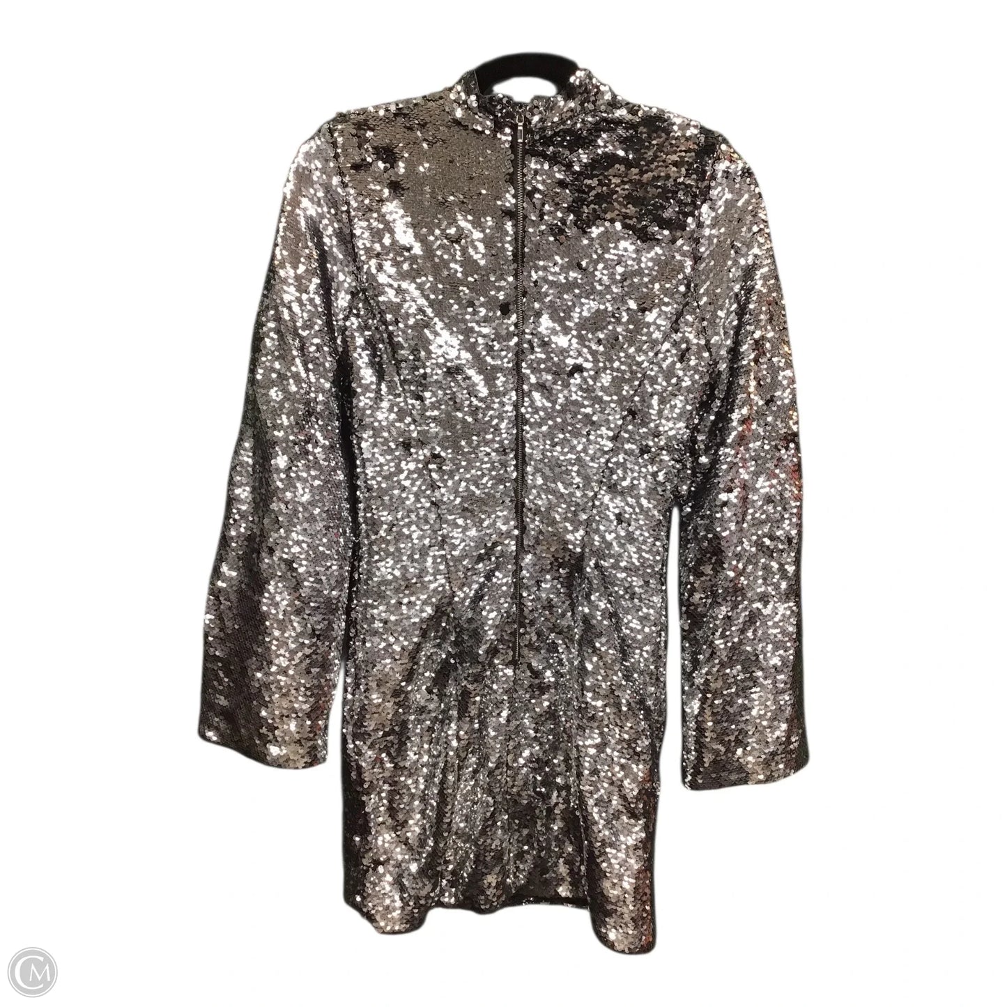 Dress Party Short By Bebe In Silver, Size: Xs