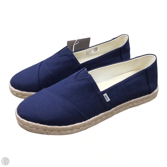 Shoes Flats By Toms In Navy, Size: 10