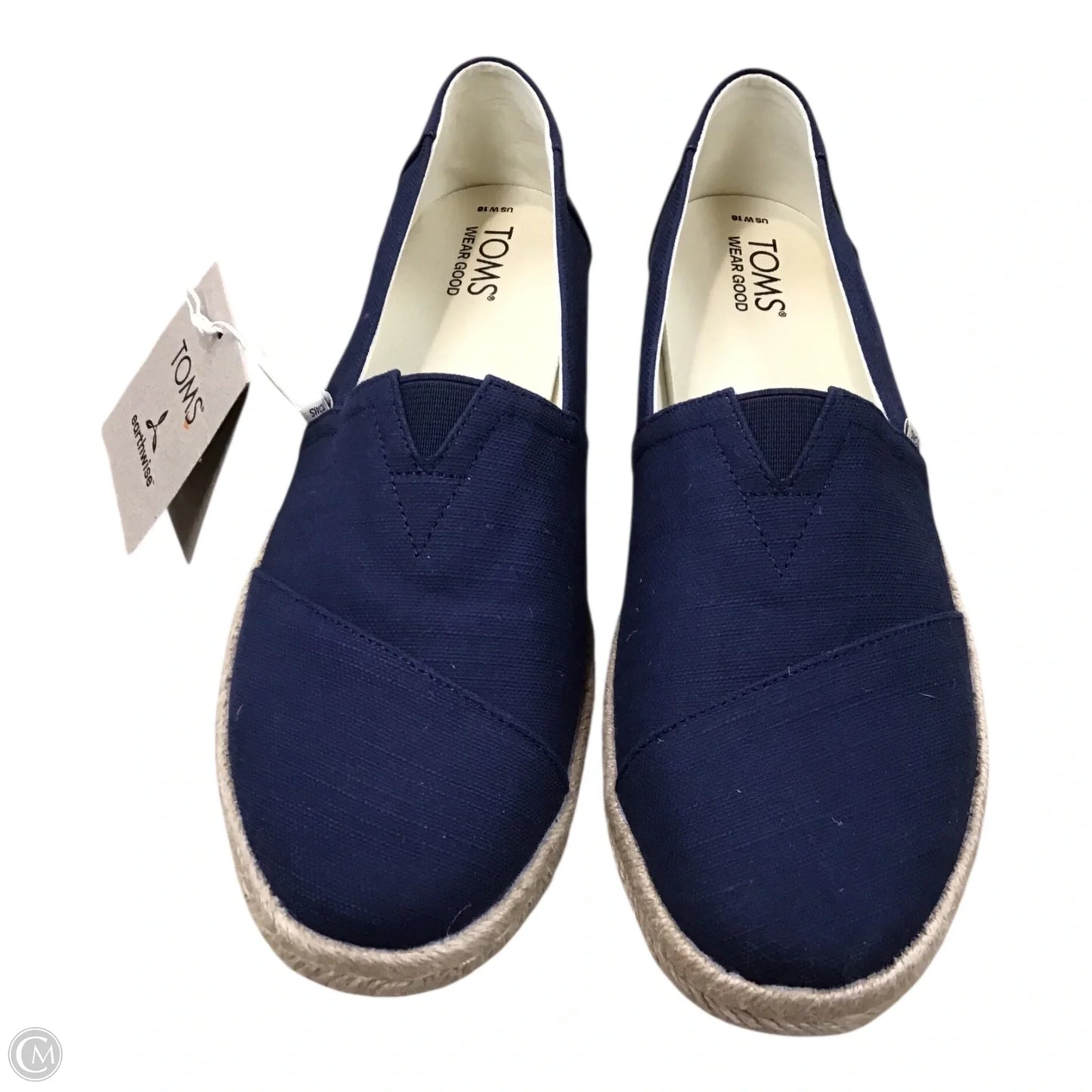 Shoes Flats By Toms In Navy, Size: 10
