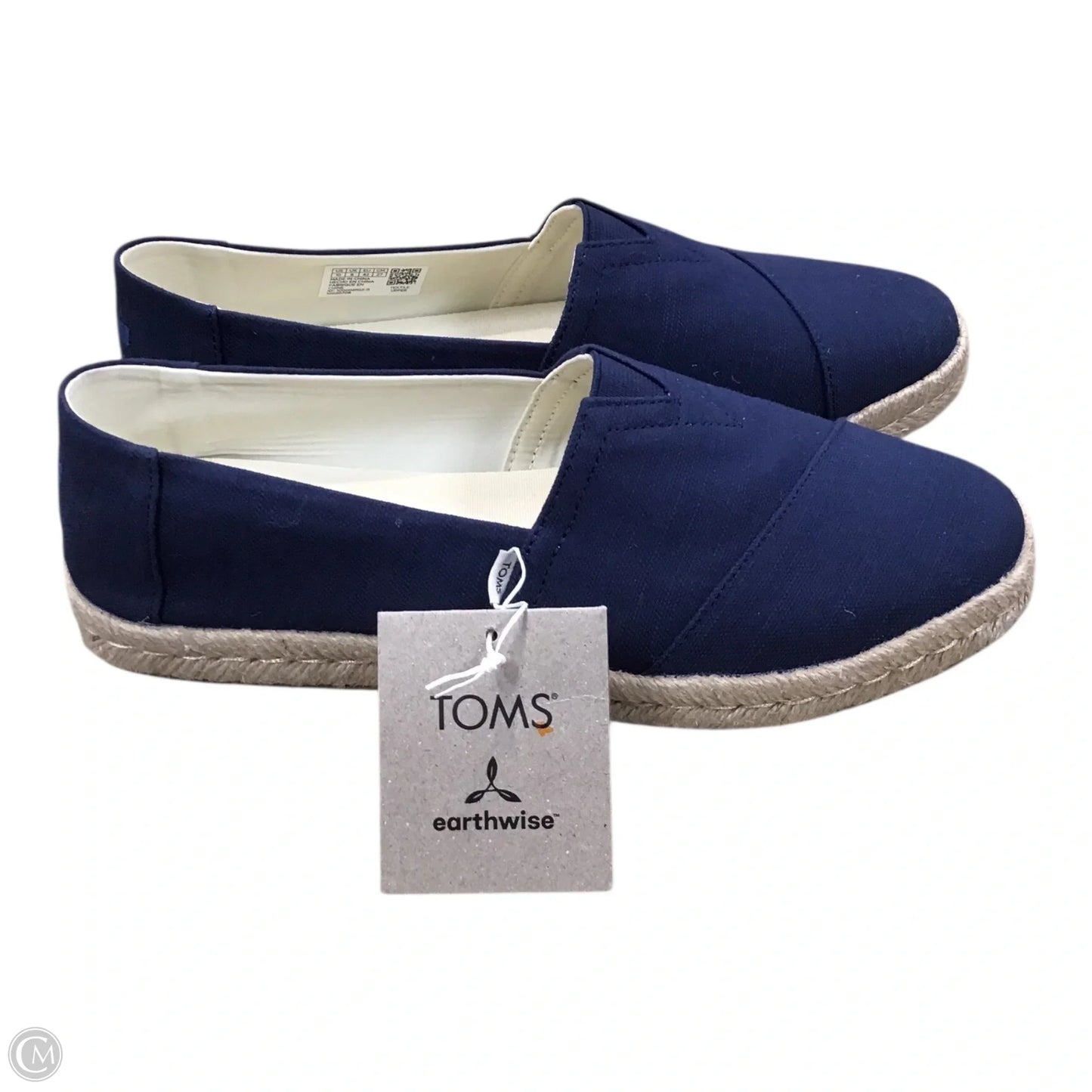 Shoes Flats By Toms In Navy, Size: 10