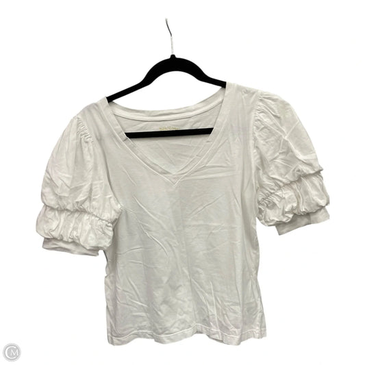 Top Short Sleeve Designer By Lilly Pulitzer In White, Size: S