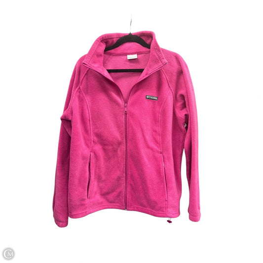 Jacket Fleece By Columbia In Pink, Size: 1x