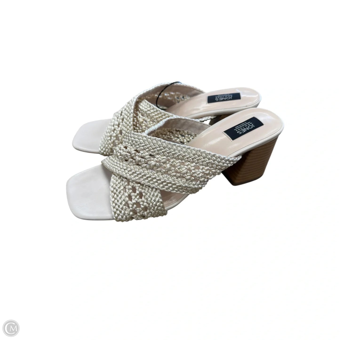 Sandals Heels Block By Jones New York In Beige, Size: 8.5