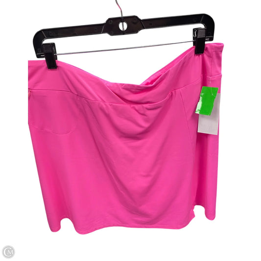 Skort By Lulu B In Pink, Size: Xl