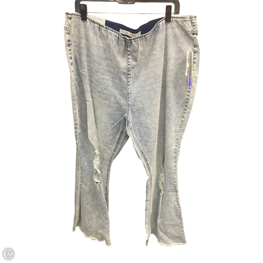 Jeans Flared By Tinseltown In Blue Denim, Size: 3x