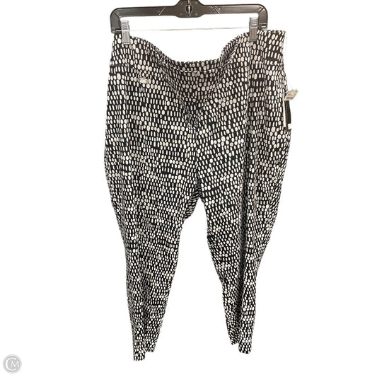 Pants Cropped By Premise In Polkadot Pattern, Size: 3x