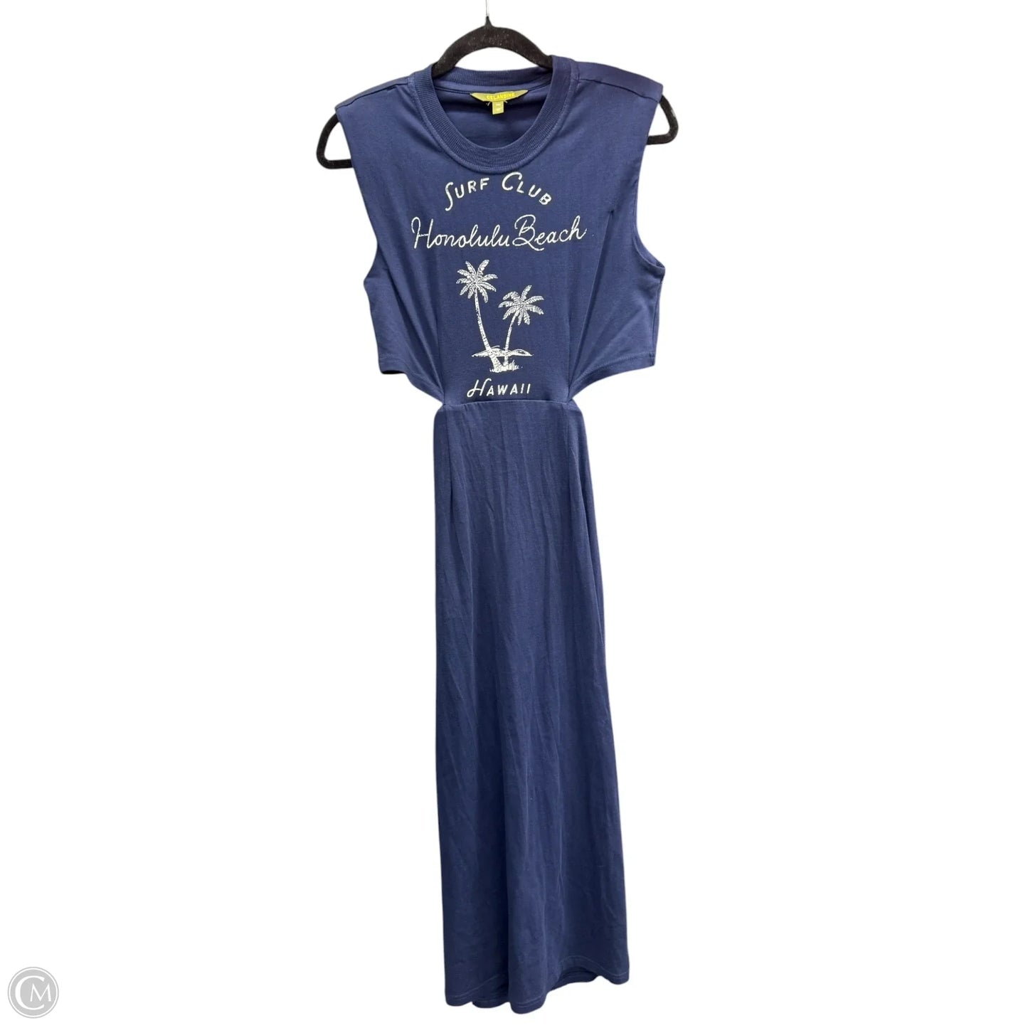 Dress Casual Midi By Anthropologie In Navy, Size: Xxs